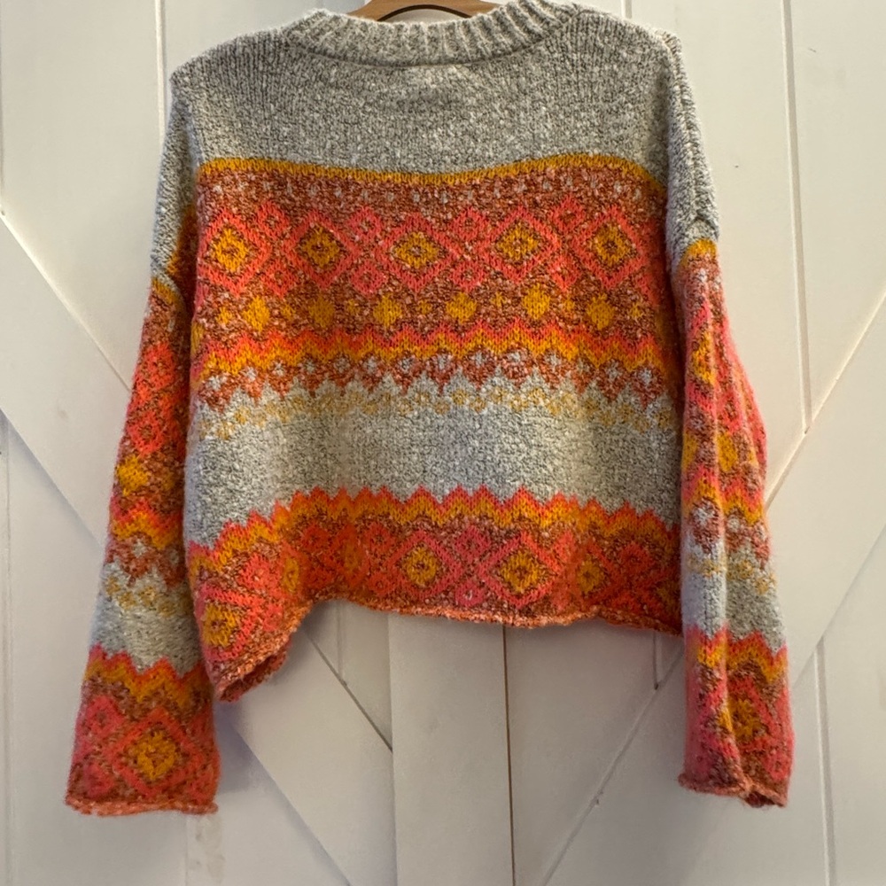 Sincerely Jules Geometric Cowgirl Oversized Knit Sweater - Picture 4 of 5